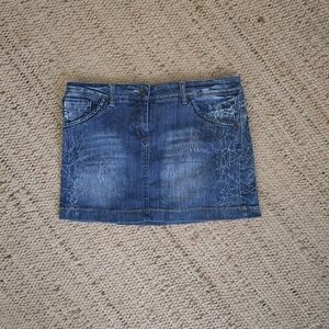 Vintage Denim Blue Women's Skirt